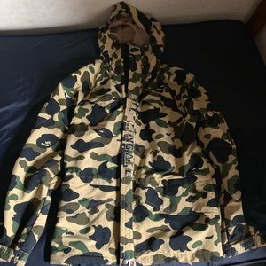 OG Bape 1st yellow Camo Snowboarding jacket